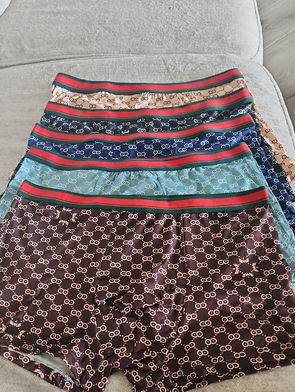 Men’s Luxury Patterned Boxer Briefs - Multicolor Set